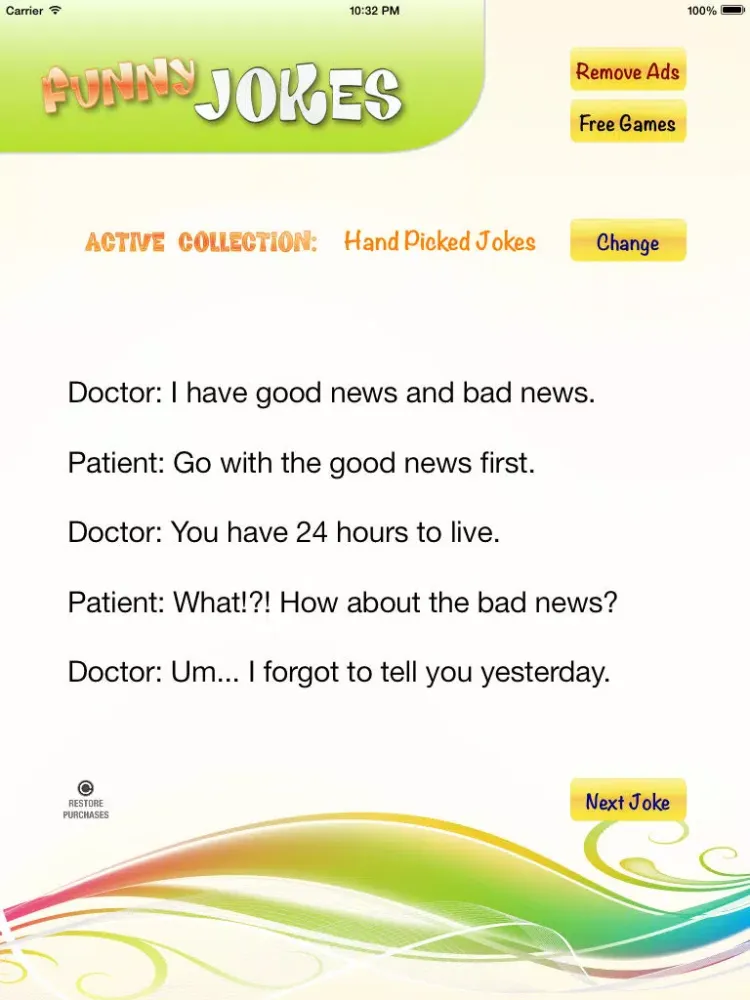 Скриншоты Funny Jokes: Hand Picked Joke Collection iPad 