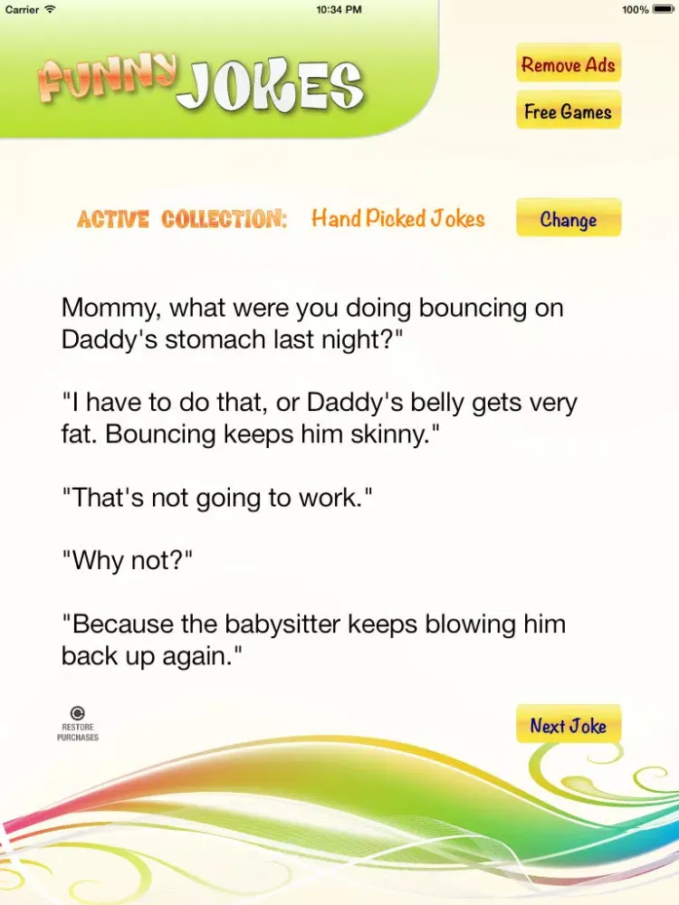Скриншоты Funny Jokes: Hand Picked Joke Collection iPad 