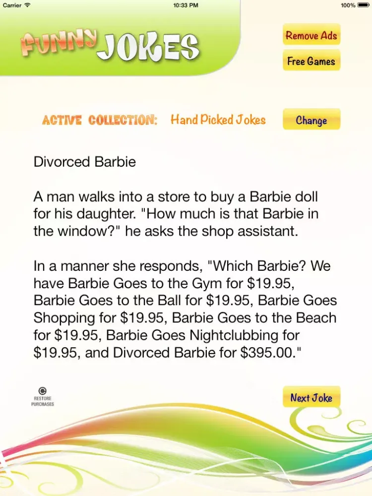 Скриншоты Funny Jokes: Hand Picked Joke Collection iPad 