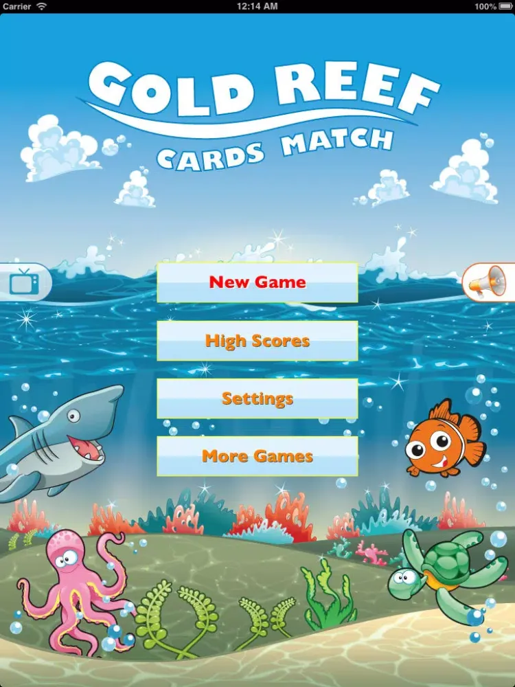 Скриншоты Gold Reef Cards Match iPad 