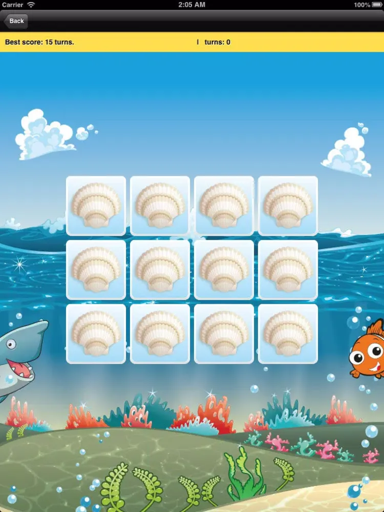 Скриншоты Gold Reef Cards Match iPad 