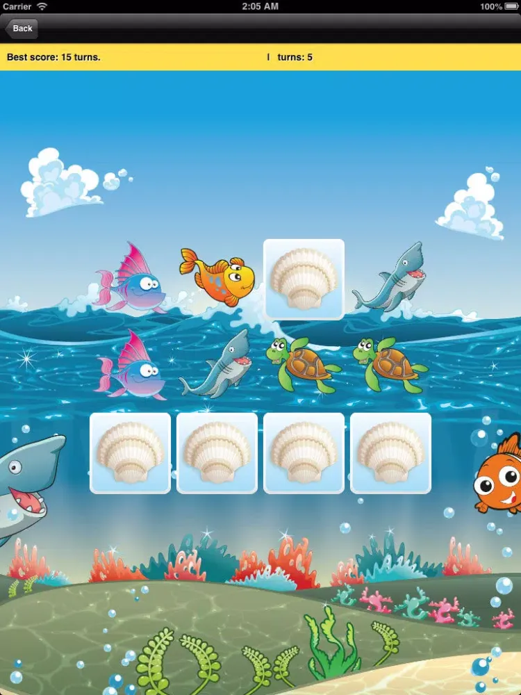 Скриншоты Gold Reef Cards Match iPad 
