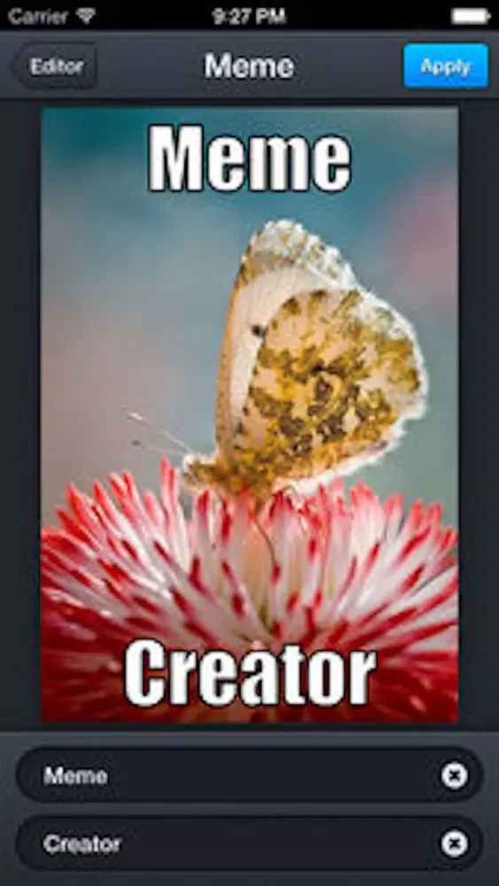 Ảnh chụp màn hình của Photo Edit Gold: Image editor & Meme creating tool