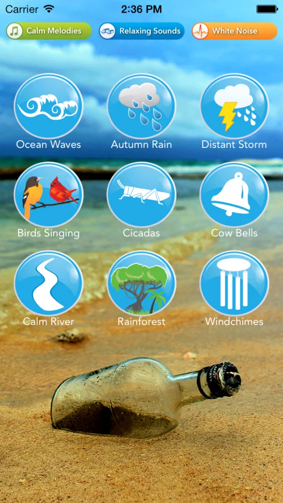 Relaxing Sounds: meditation music, zen & nature sounds, white noise for better sleep and relaxation Screenshots