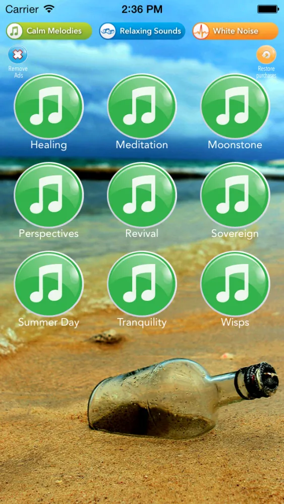 Relaxing Sounds: meditation music, zen & nature sounds, white noise for better sleep and relaxation Screenshots