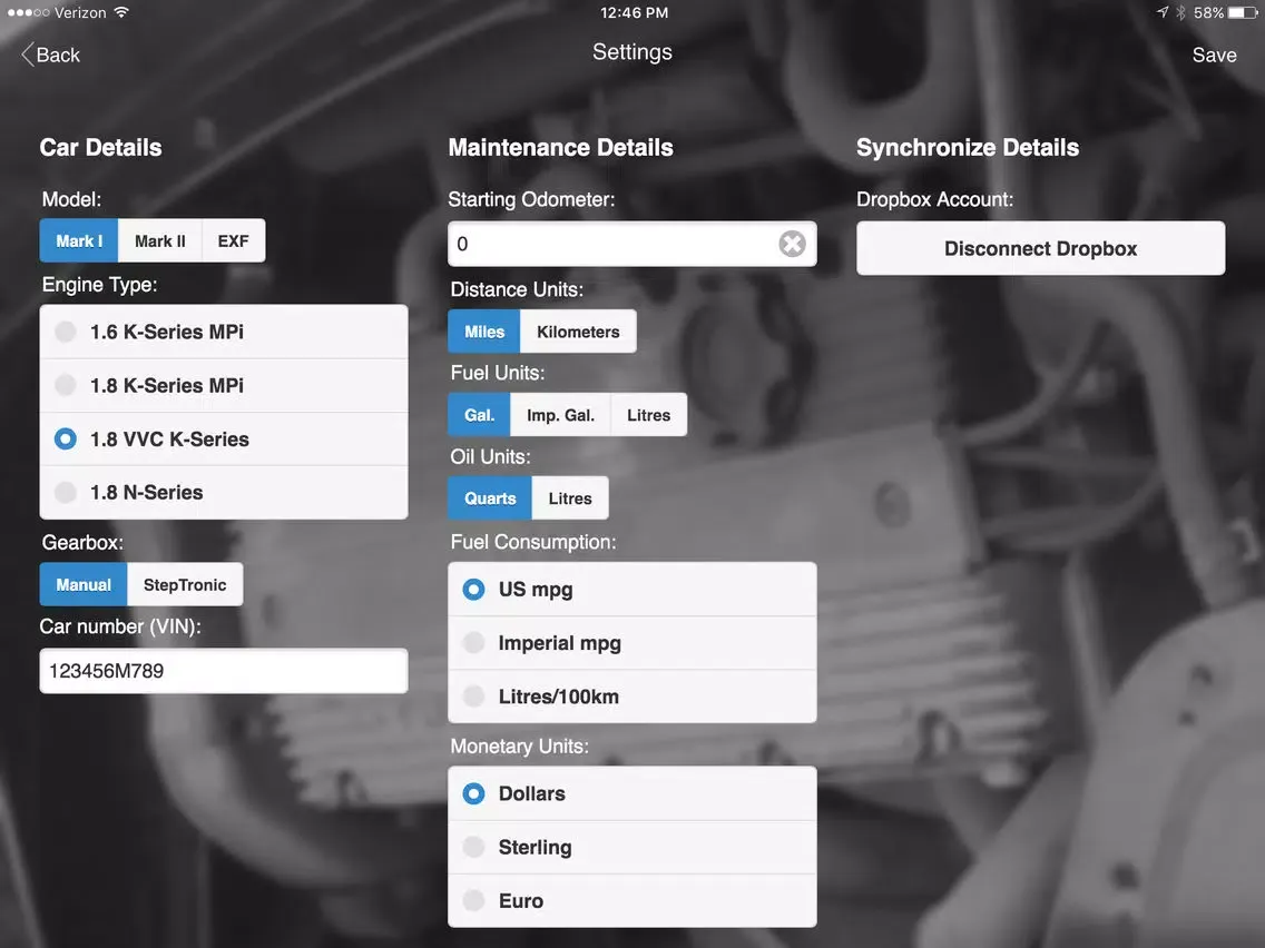 ภาพหน้าจอของ Digital Auto Guides MGF Maintenance Manual iPad 