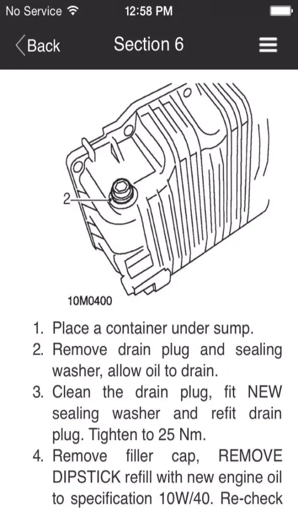ภาพหน้าจอของ Digital Auto Guides MGF Maintenance Manual