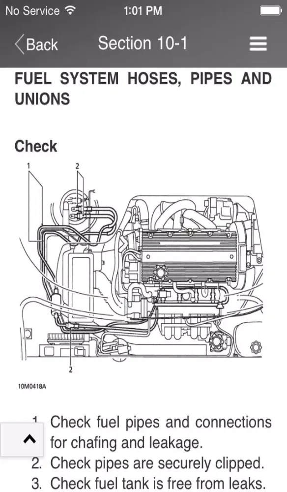 Tangkapan skrin Digital Auto Guides M.G. TF2 Maintenance Manual