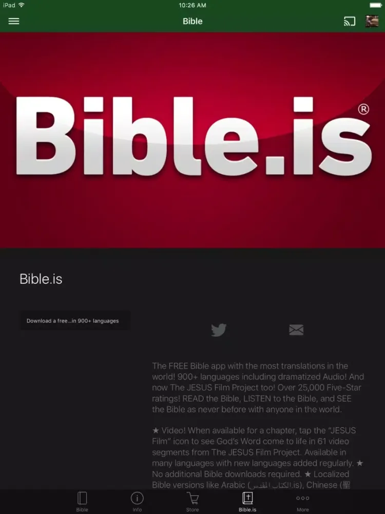 Zrzuty ekranu Bible Society in Gambia iPad 