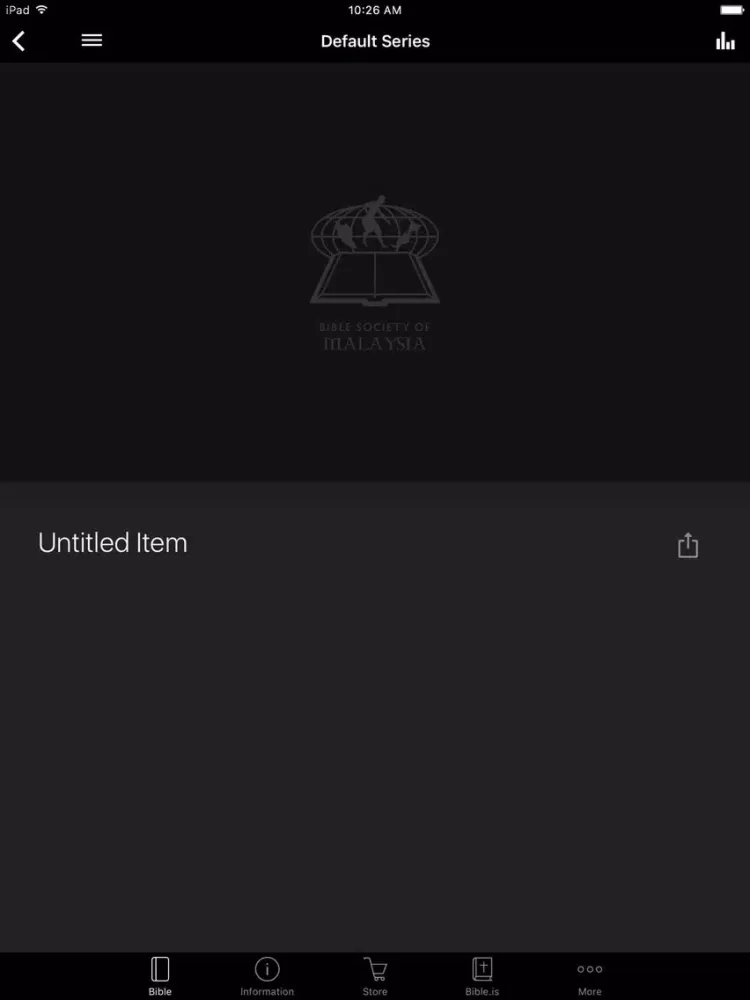 Ảnh chụp màn hình của Bible Society of Malaysia iPad 