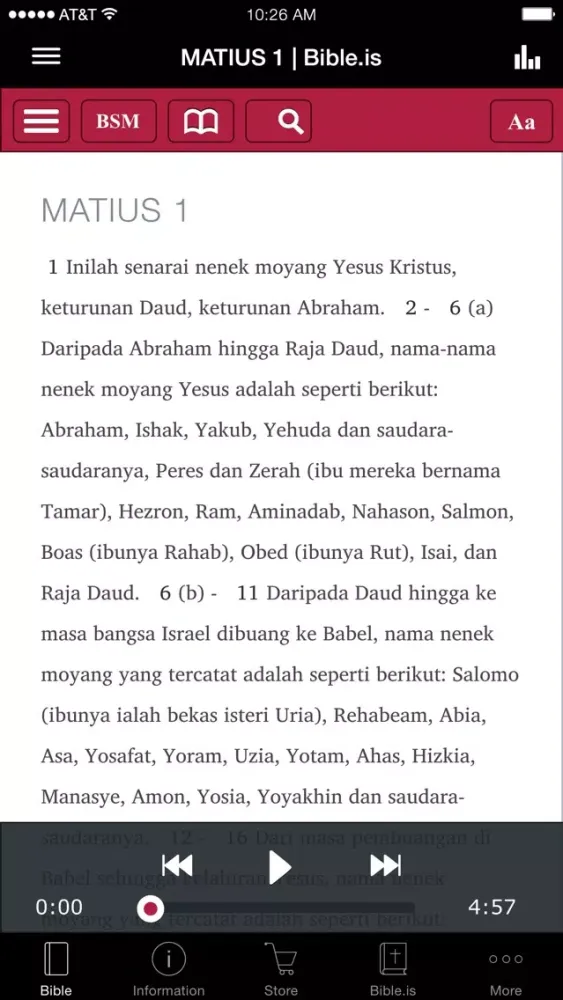 Ảnh chụp màn hình của Bible Society of Malaysia