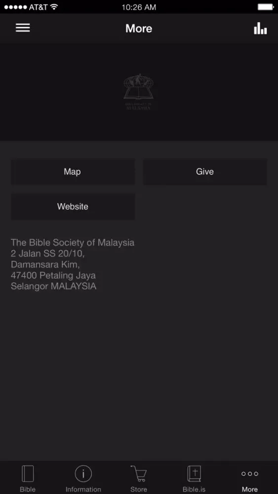 Ảnh chụp màn hình của Bible Society of Malaysia