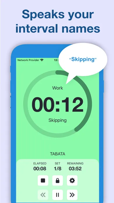 Tangkapan layar Hi Timer: interval timer, HIIT