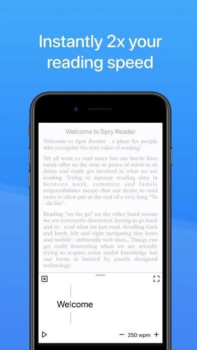 Spry - Instant Speed Reading স্ক্রিনশট