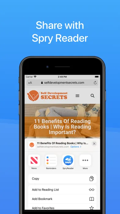 Spry - Instant Speed Reading স্ক্রিনশট