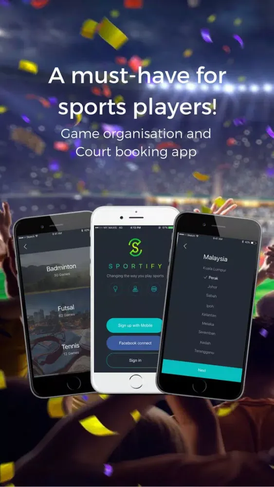 Zrzuty ekranu Sportify App