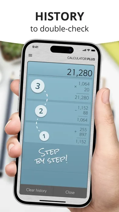 Capturas de tela do Calculator Plus with History
