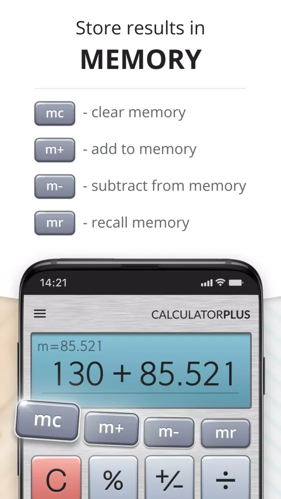 Скриншоты Calculator Plus