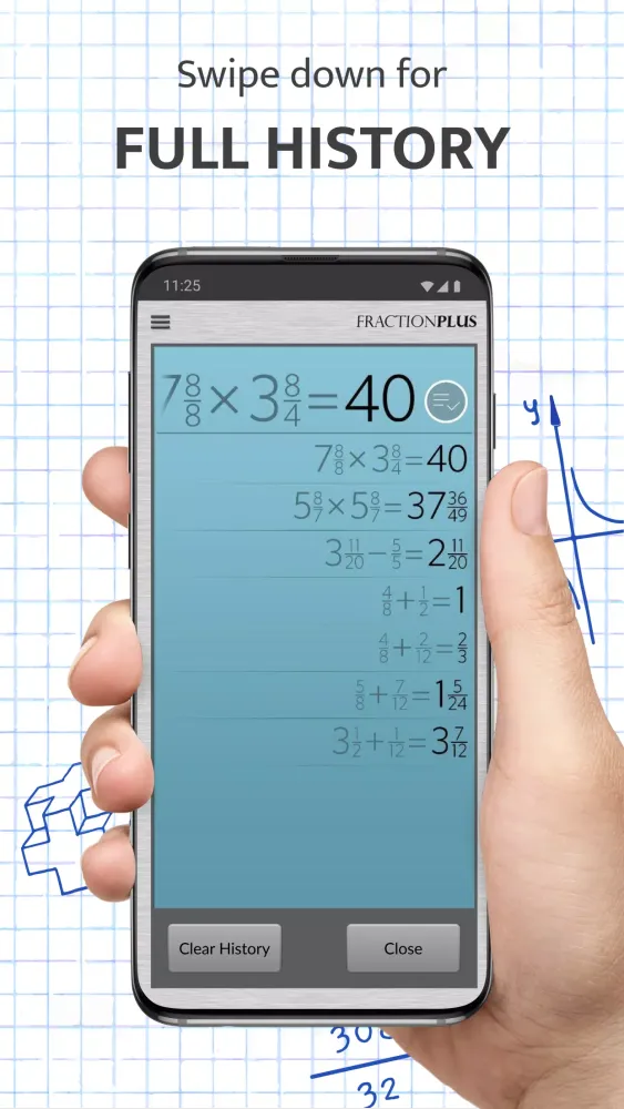 Capturas de tela do Fraction Calculator Plus