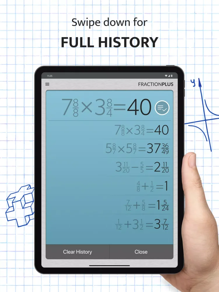 Capturas de tela do Fraction Calculator Plus