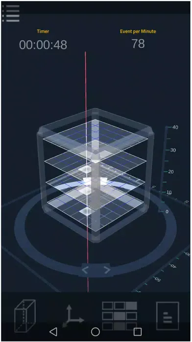 Screenshot di Cosmic Rays Live
