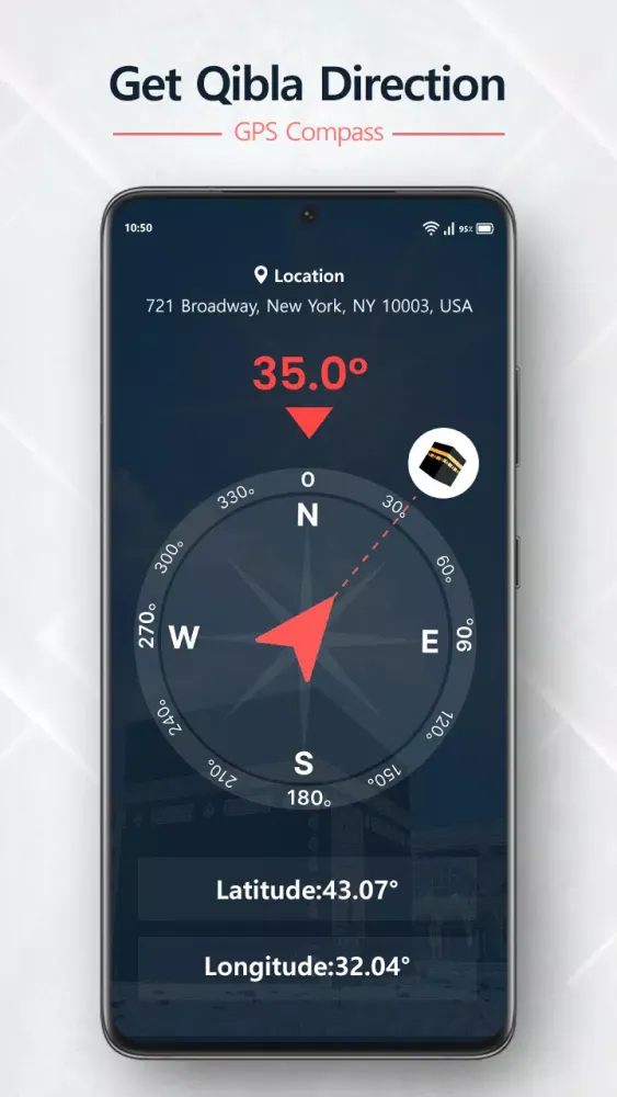 Qibla Direction- GPS Compass Screenshots