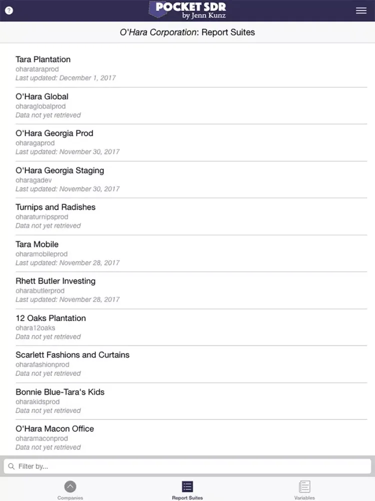 Pocket SDR for Adobe Analytics iPad 应用截图