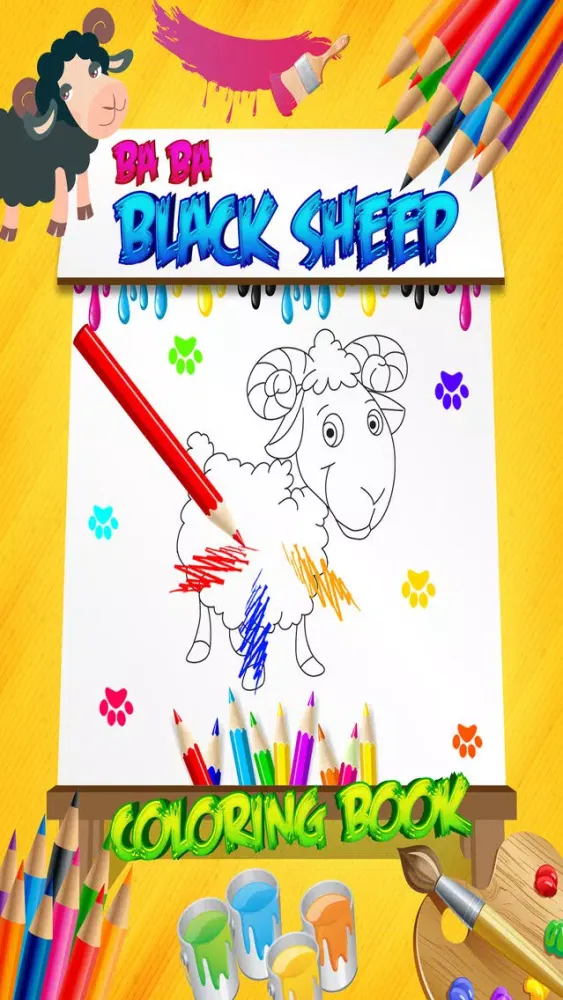 Screenshot di Baa Baa Black Sheep - Poem Coloring Book for Kids
