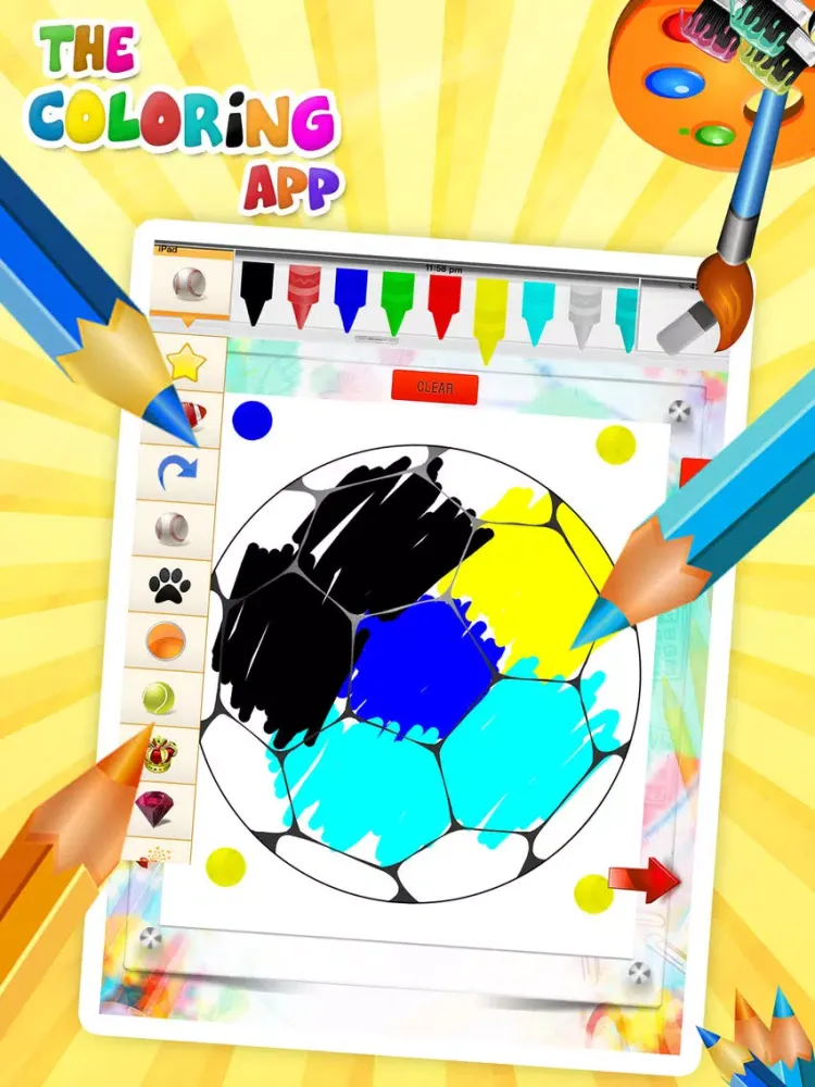 Capturas de tela do Coloring Book Learn Colors iPad 
