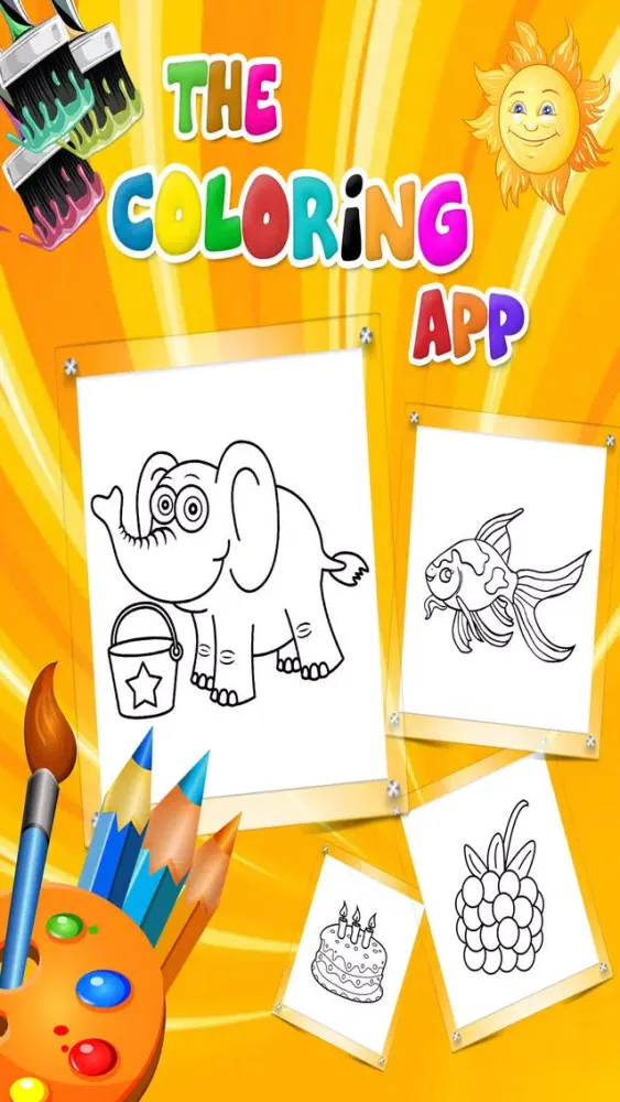 Capturas de tela do Coloring Book Learn Colors