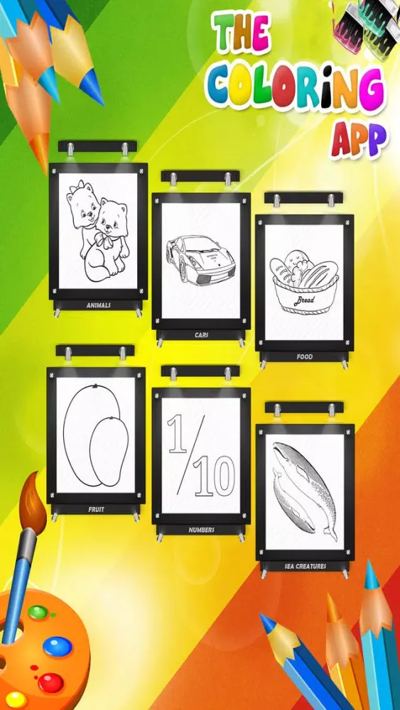 Capturas de tela do Coloring Book Learn Colors