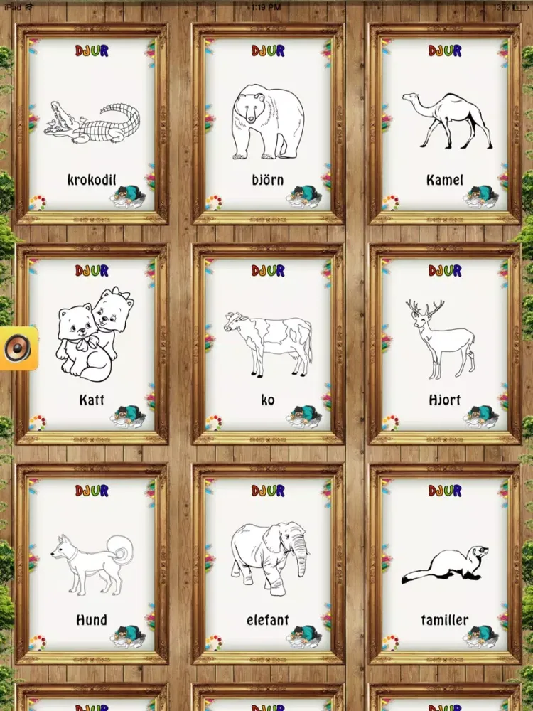 Capturas de pantalla de Färglägg Djur - Kladda, Rita eller Måla iPad 