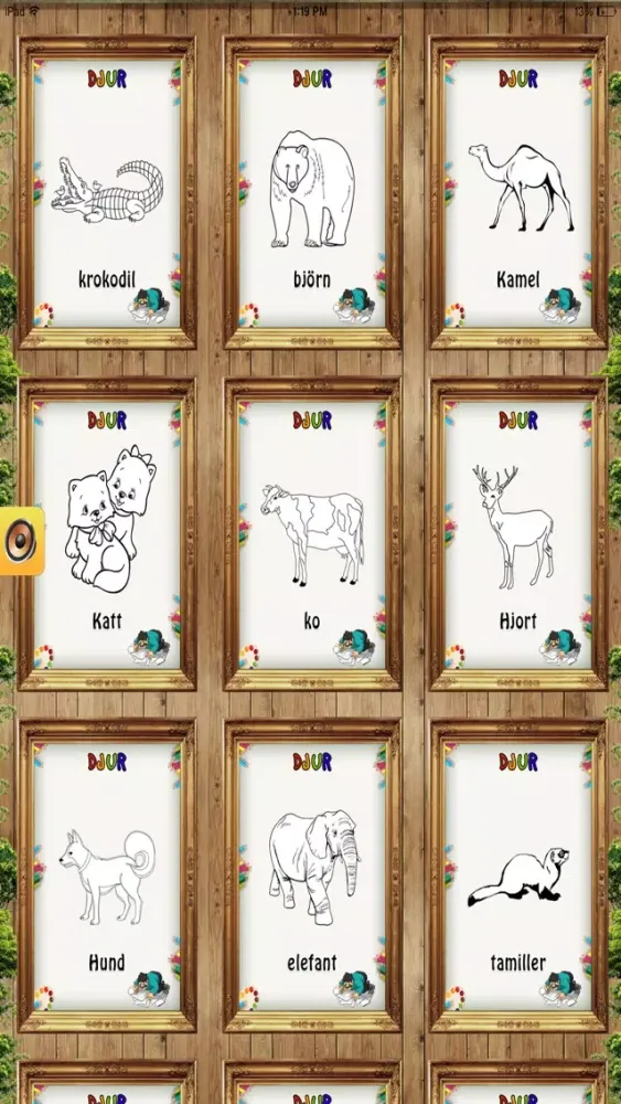 Capturas de pantalla de Färglägg Djur - Kladda, Rita eller Måla