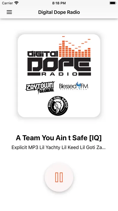 Captures d'écran de Digital Dope Radio Station