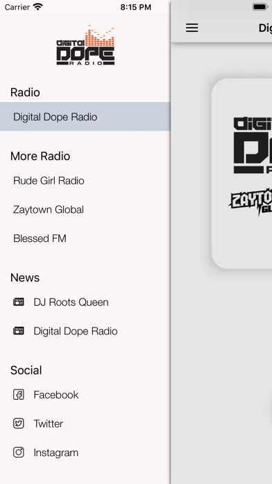 Captures d'écran de Digital Dope Radio Station