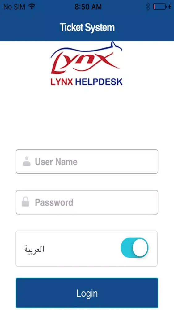 Screenshot di LYNX HELPDESK