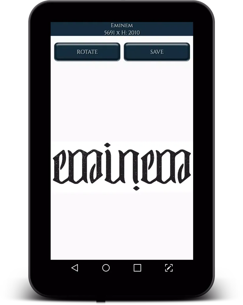 Ảnh chụp màn hình của Ambigram Studio 3.0