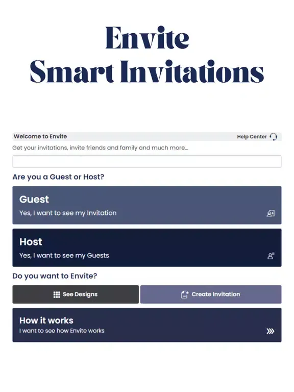 Envite - Smart Invitations iPad  Ekran Görüntüleri