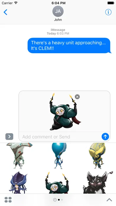 Warframe Stickers Screenshots