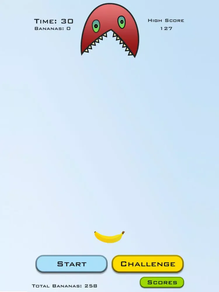Tap Fast - Feed a Cute & Funny Little Monster with Bananas by Tapping iPad  سکرین شاٹس