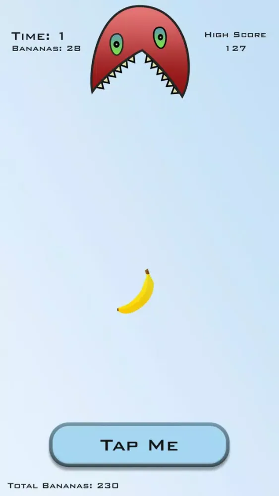 Tap Fast - Feed a Cute & Funny Little Monster with Bananas by Tapping سکرین شاٹس