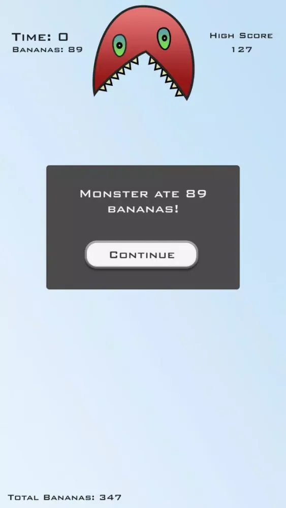 Tap Fast - Feed a Cute & Funny Little Monster with Bananas by Tapping سکرین شاٹس