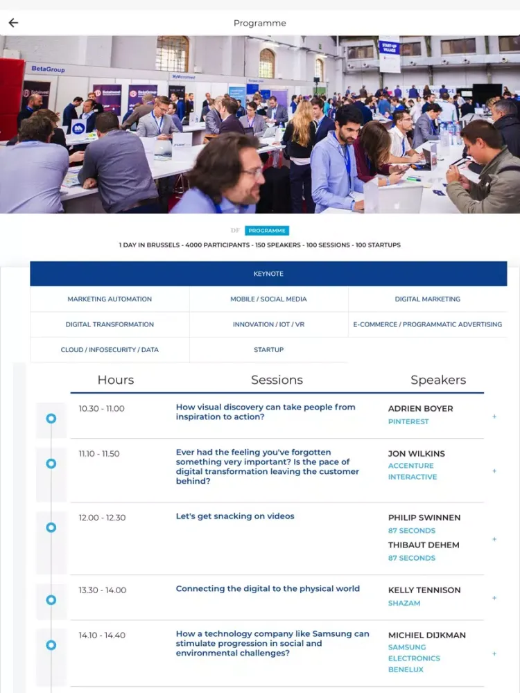 Zrzuty ekranu Digital First 2018 iPad 
