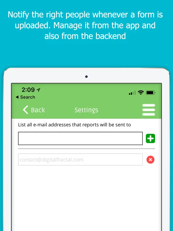 Capturas de pantalla de Chameleon Forms App iPad