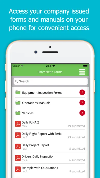 Capturas de pantalla de Chameleon Forms App