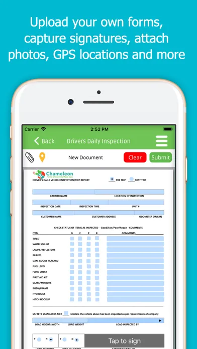 Capturas de pantalla de Chameleon Forms App