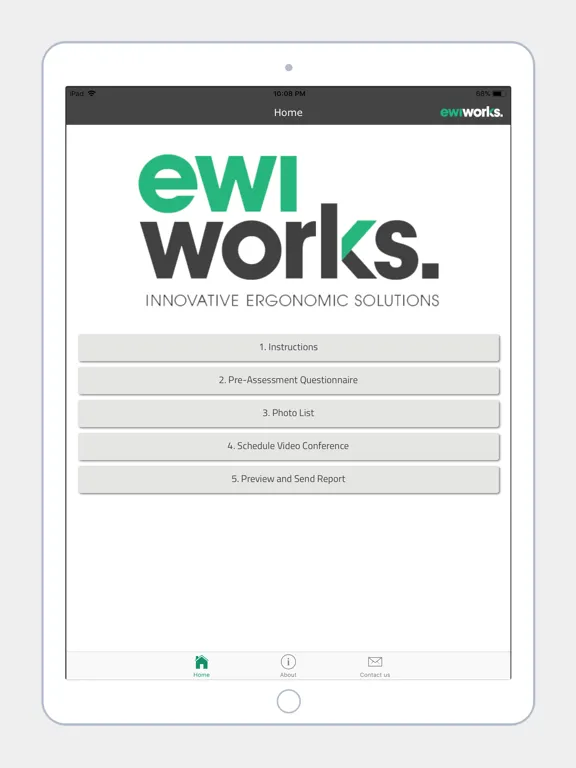 Remote Ergonomic Assessments iPad  Screenshots