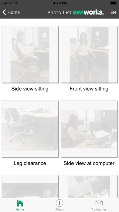 Remote Ergonomic Assessments Screenshots