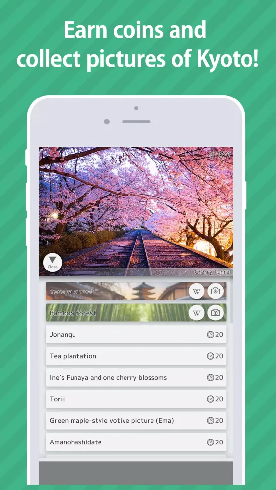 Ảnh chụp màn hình của E. Learning Kyoto Map Puzzle