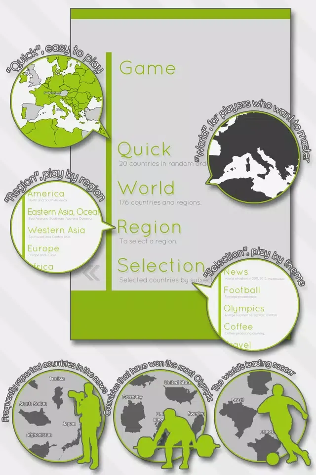 E. Learning World Map Puzzle Screenshots